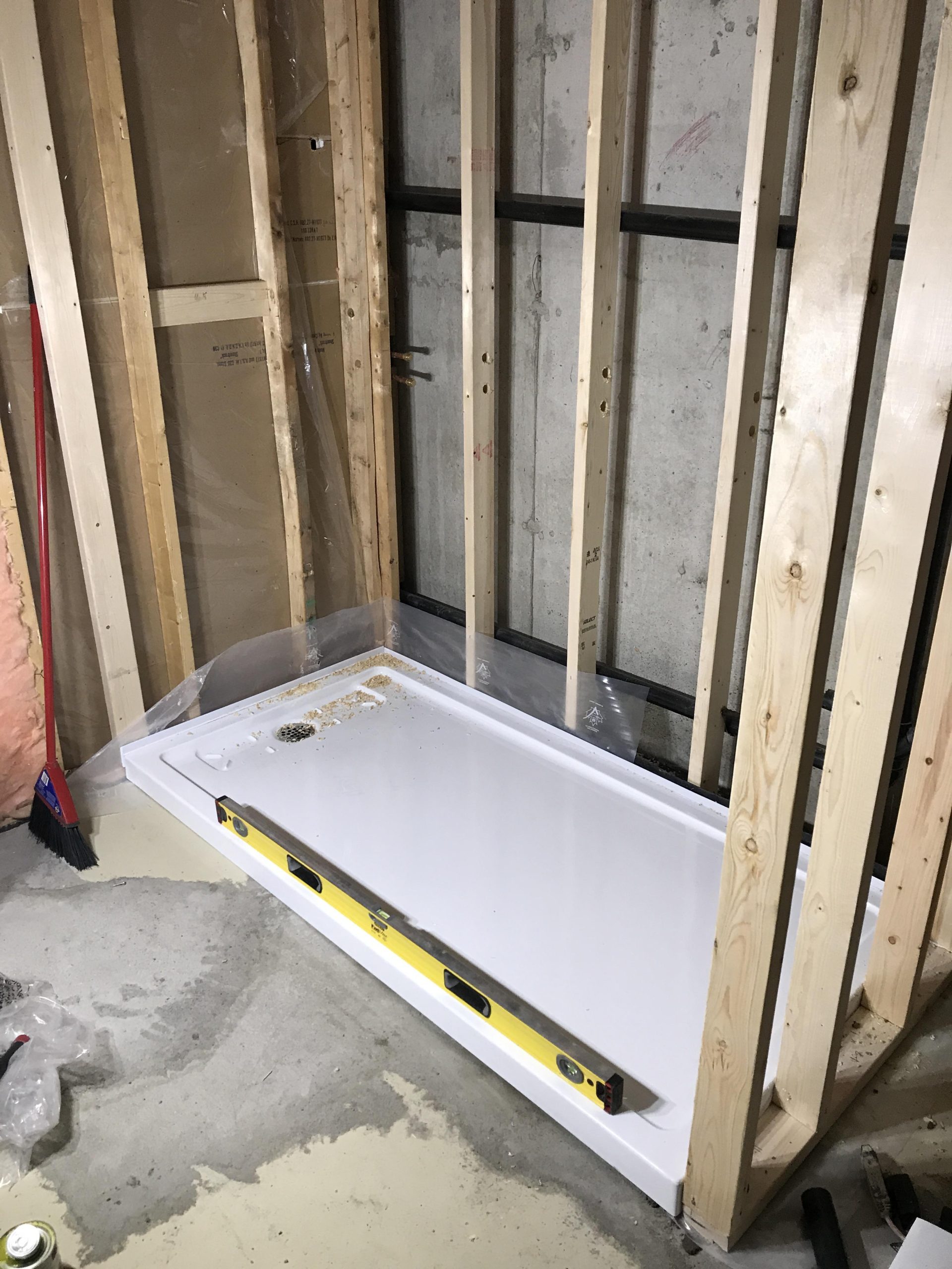 Concrete Shower Base Installation Pro Tips: How To Install A Dry Pack within Tile Shower Floor Pan