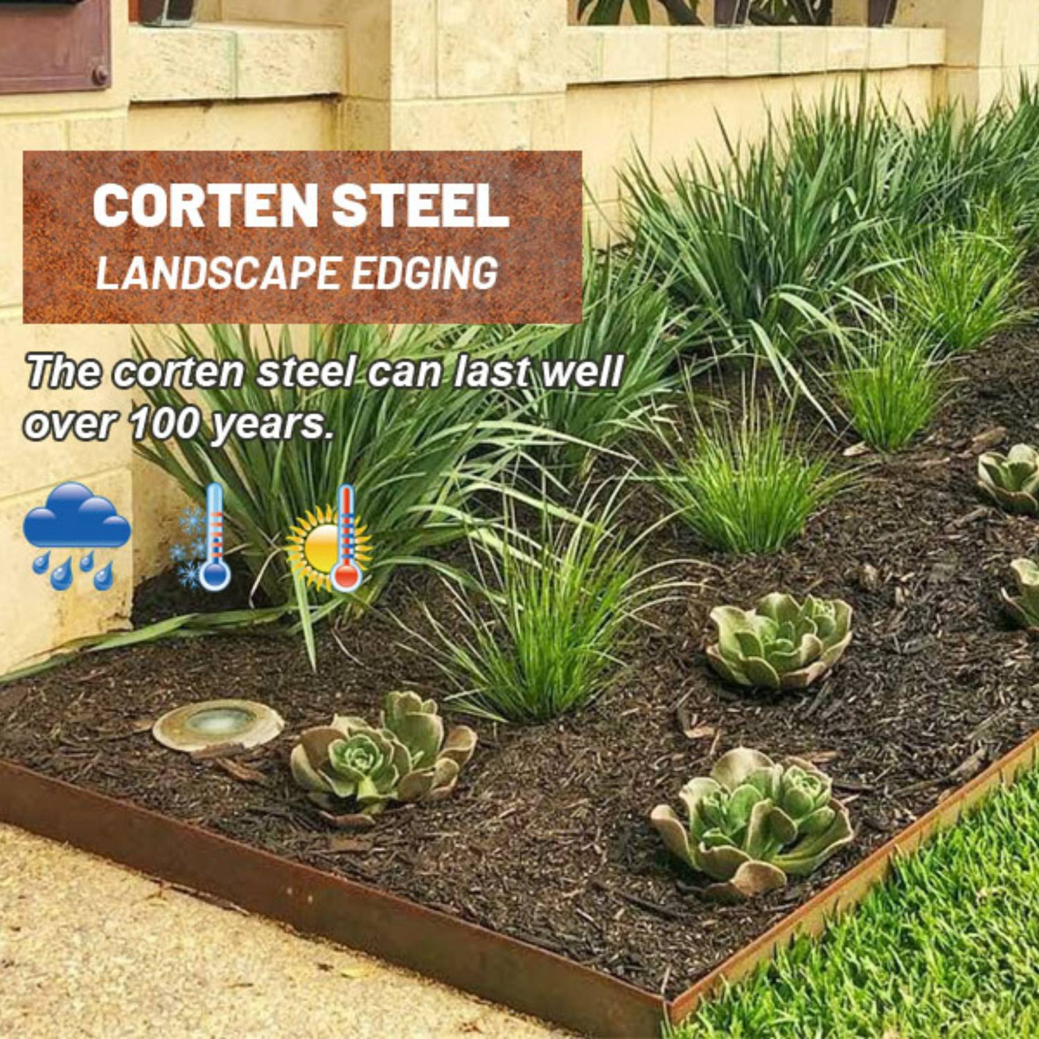 * Corten Steel Edging | Rusted Garden Edge - Buy Online with regard to Common Mistakes to Avoid When Choosing Corten Steel for Lawn Edging