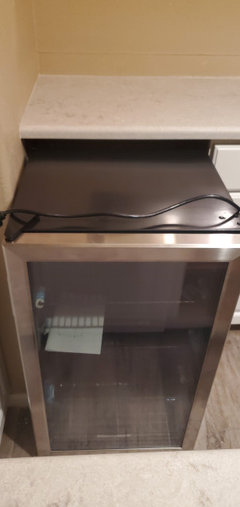 How To Create A Vent For Beverage Fridge Installation Under A Counter ... pertaining to Why Front-Venting Matters When Installing Under Counter Wine Refrigerators