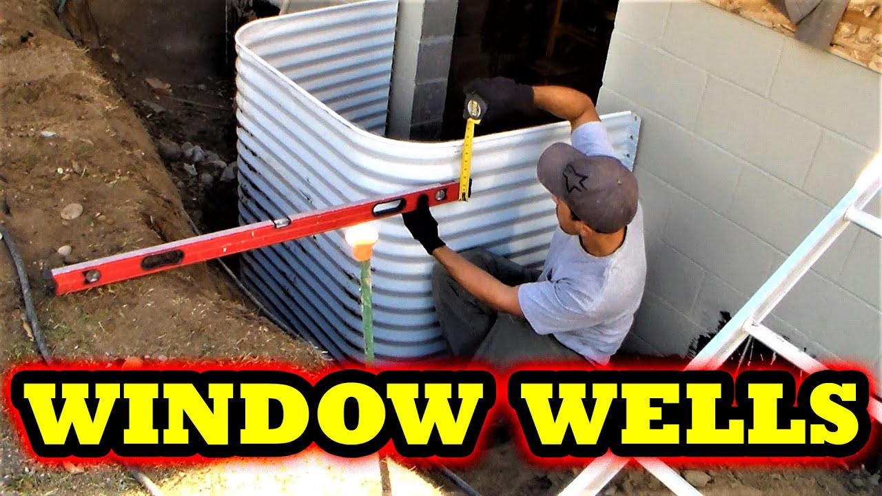 How To Install A Basement Window Well - Openbasement for Install Window Well Cover