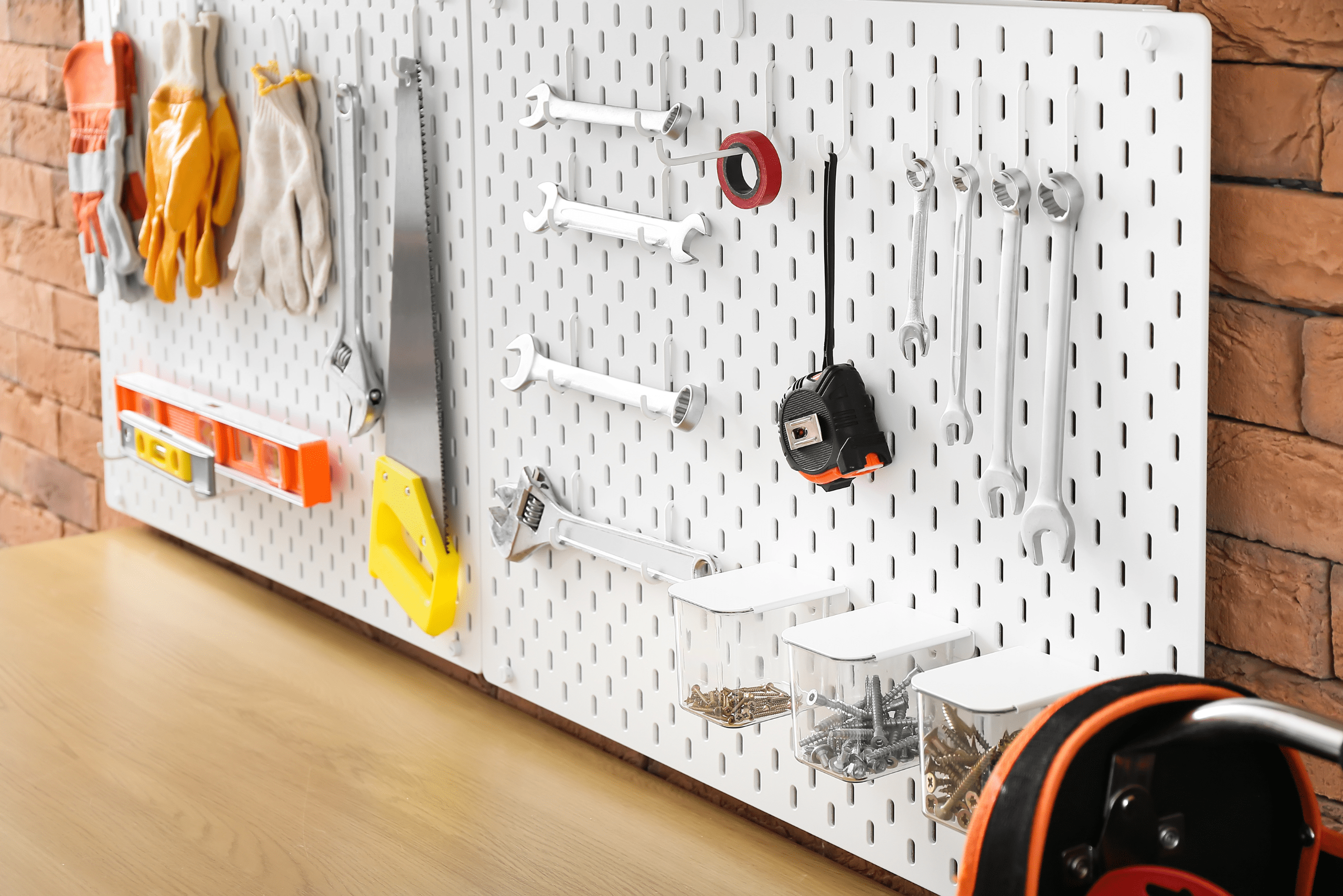 How To Organize Your Workshop Tools With A Pegboard Wall Setup - Manmadediy with Tool Organization Pegboard Garage