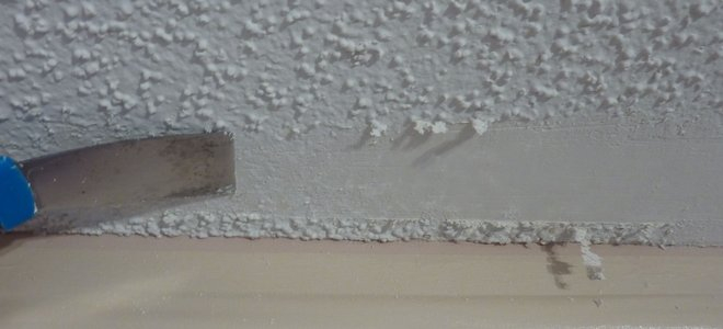 How To Smooth A Textured Ceiling | Doityourself.com within Five Common Mistakes People Make When Scraping Off Textured Ceilings