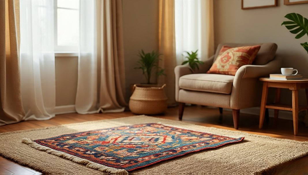 Layering Rugs 101: Sizes, Overlaps &amp;amp; Anchoring Furniture - Roohome in Carpet Vs Rug Placement Guide