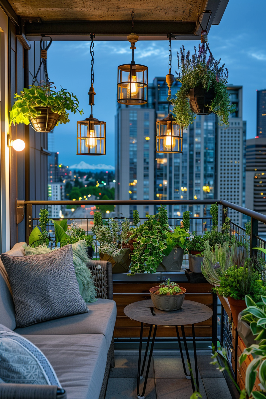 Low-Light Balcony Plants For Seattle Apartments | Оформление Балкона ... regarding Balcony Design Small Apartment