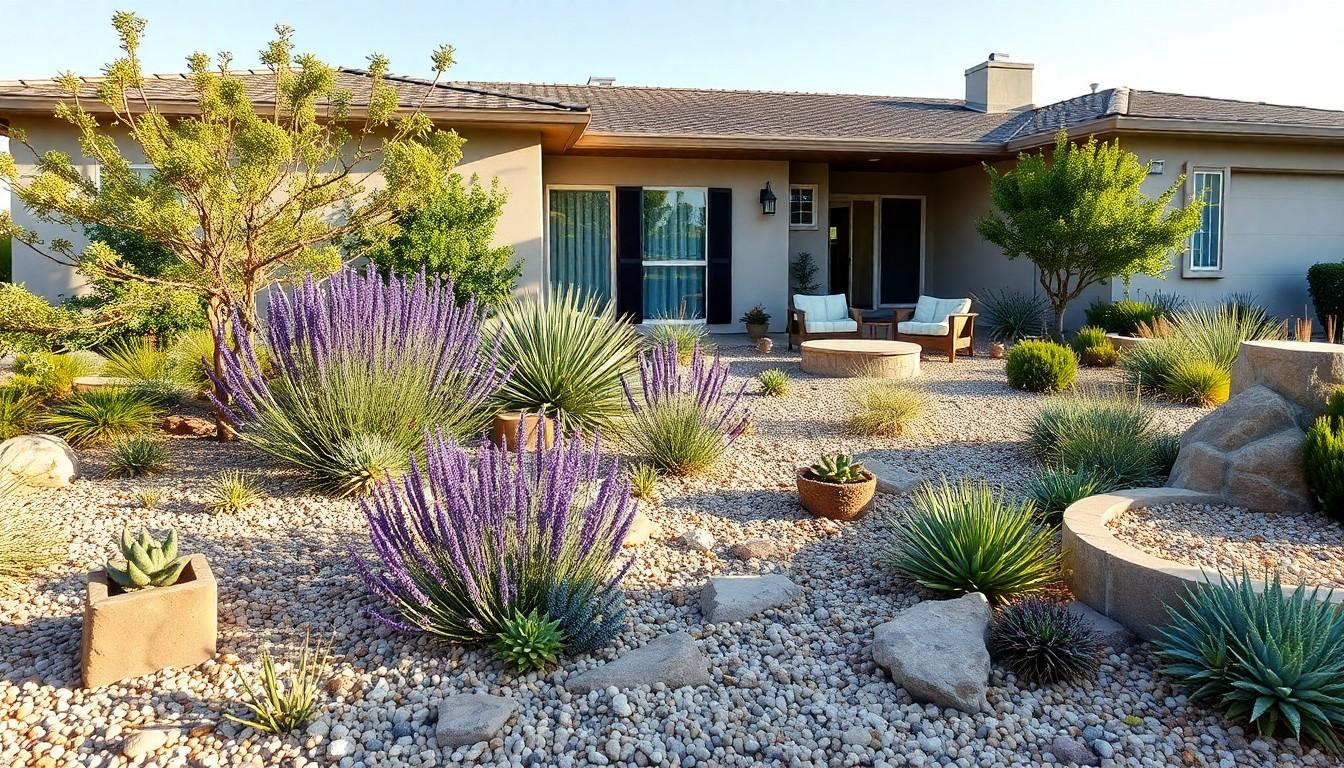 Modern Front Yard Drought Tolerant Landscaping: Transform Your Home ... regarding Low Maintenance Front Yard Landscaping