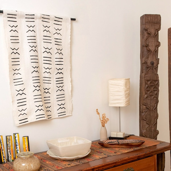 Mud Cloth Textile Authentic African Tapestry African Tribal Wall ... for African Modern Interior Design