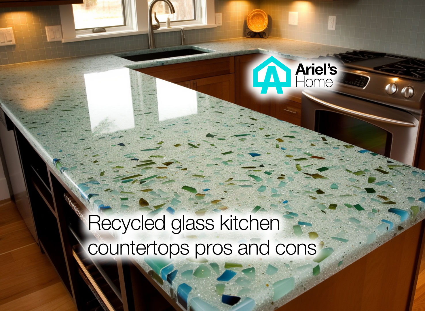 Recycled Glass Kitchen Countertops – Kitchen Info in What Homeowners Wish They Knew Before Installing Recycled Glass Countertops