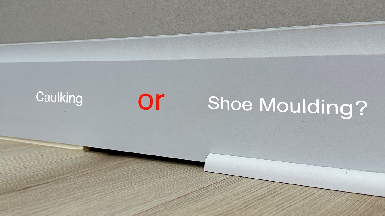 When To Install Shoe Molding Vs Caulking - Must Watch! - Youtube throughout Simple Steps to Hide Floor Gaps with Shoe Molding