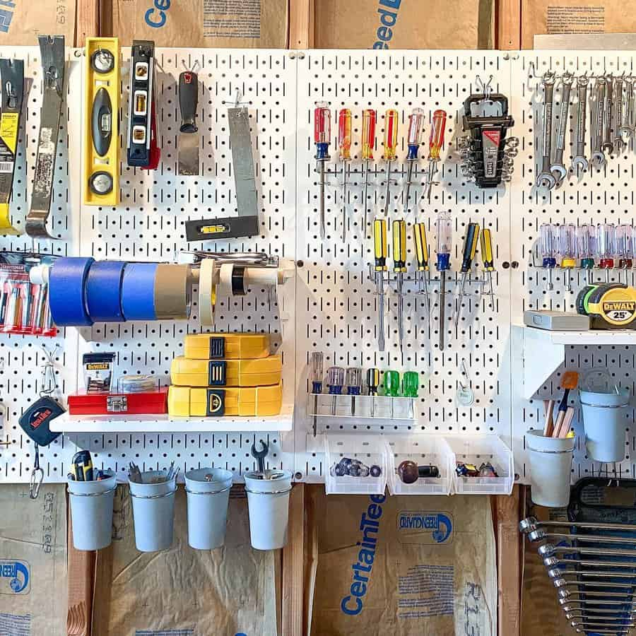Workshop Pegboard Layout At Gina Burnett Blog intended for Tool Organization Pegboard Garage