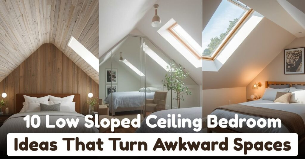 10 Low Sloped Ceiling Bedroom Ideas That Turn Awkward... intended for Attic Conversion Makeover