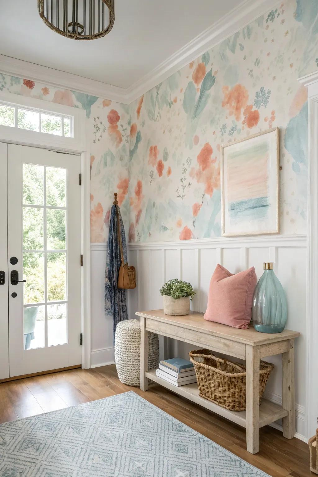 20+ Chic Foyer Entryway Wallpaper Ideas To Transform Your Space - Oh Loft with Foyer Design Grand Entrance