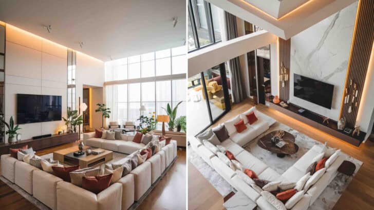 21 Breathtaking Living Rooms With Sky-High Ceilings – Decofond regarding High Ceiling Interior Design