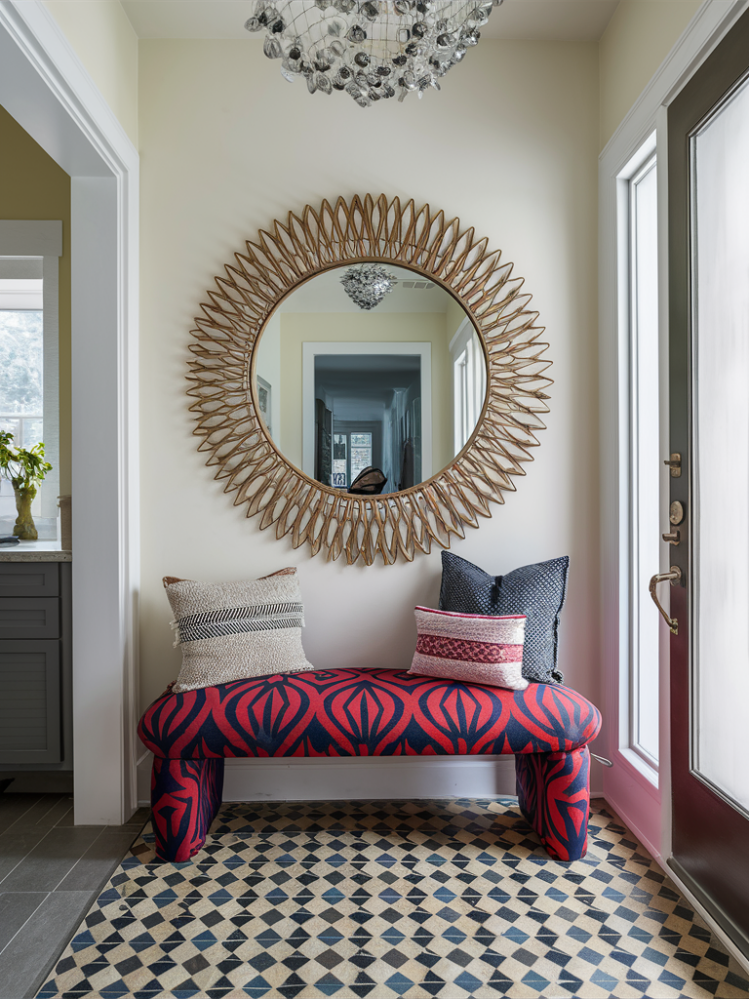 21 Ultra-Chic Entryway Bench Decor Ideas That Will Instantly Elevate ... intended for Upholstered Bench Styling