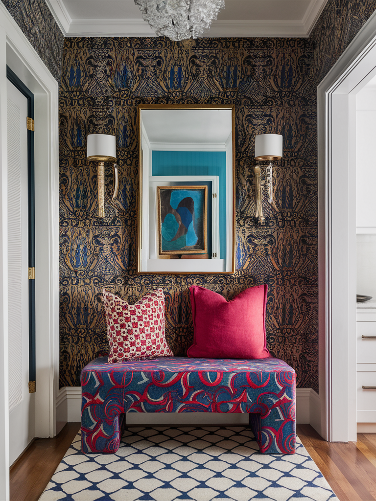 21 Ultra-Chic Entryway Bench Decor Ideas That Will Instantly Elevate ... pertaining to How to Style an Upholstered Bench to Instantly Elevate Your Entryway