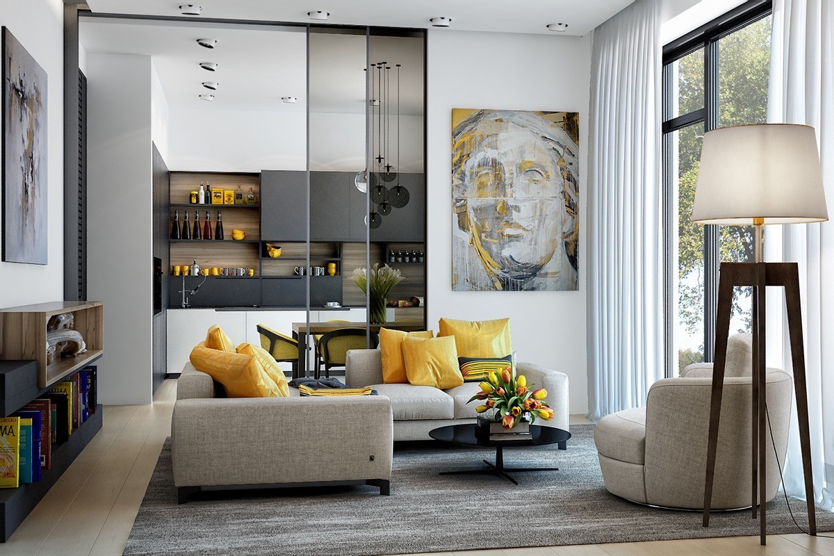 25 Gorgeous Yellow Accent Living Roomsinterior Design Ideas. inside Why Designers Are Embracing Mustard Yellow Accents in Modern Homes for 2026