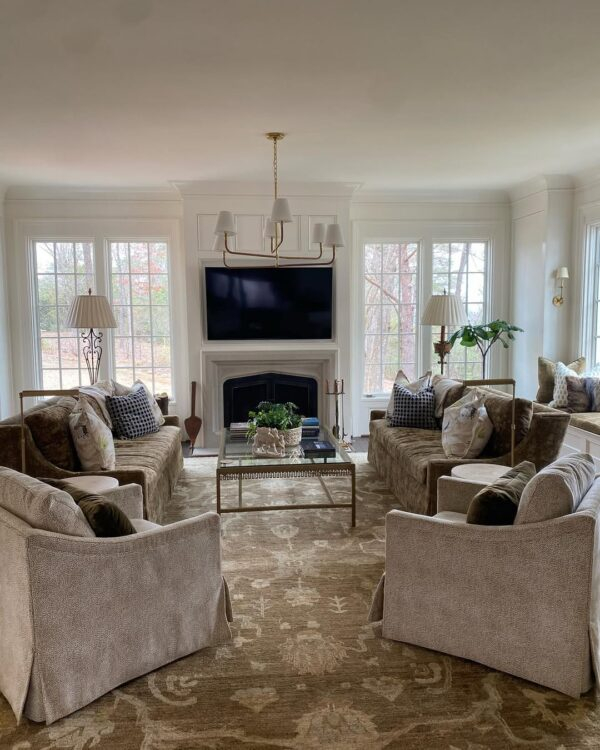 30 Living Room Lighting Ideas That Completely Change The Mood Of Your ... intended for Window Trim Ideas