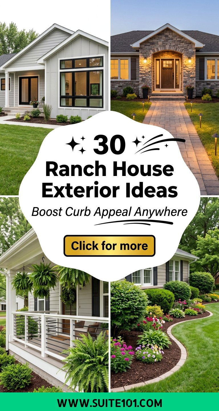 30 Ranch House Exterior Ideas: Boost Curb Appeal Anywhere - Suite 101 pertaining to Ranch House Makeover Tips