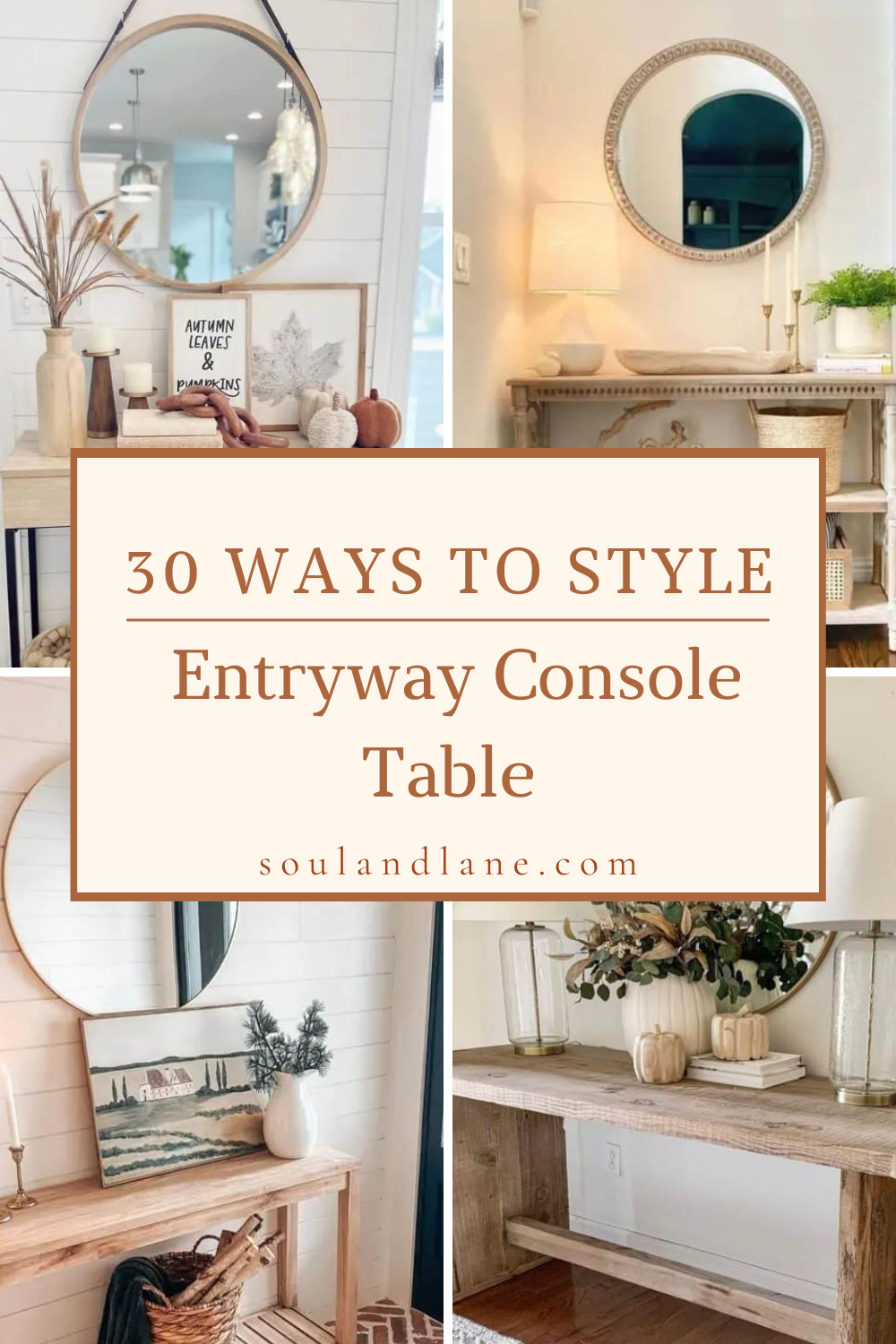 30 Ways To Style An Entryway Console Table | Entryway Table Decor ... throughout Affordable ways to style a console table using items you already own