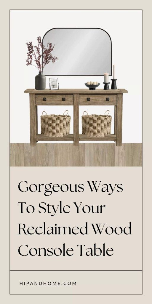 5 Ways To Style A Wood Console Table – Artofit pertaining to Console Table Decor Ideas