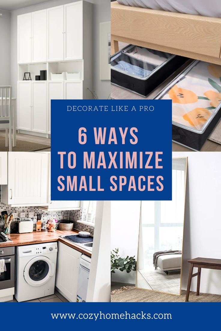 6 Ways To Maximize Small Spaces | Decorating Small Spaces, Small Space ... for Jewelry Organization Tips
