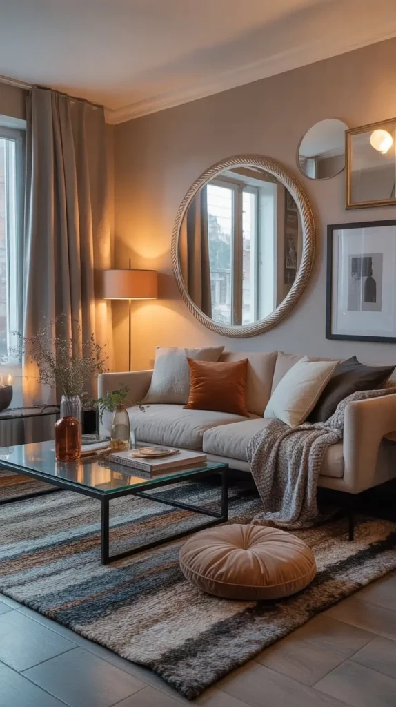 64 Small Living Room Decor Ideas 2026 — Modern Trends & Space-Saving ... inside Simple Lighting Tricks Designers Use to Expand Tiny Living Rooms