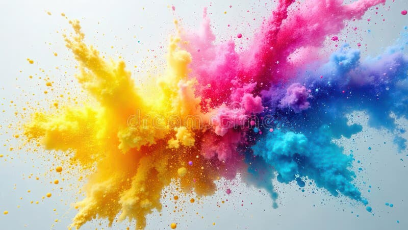 A Vibrant Explosion Of Powdered Pigments In A Spectrum Of Bright Colors ... for Bold Color Schemes For Home