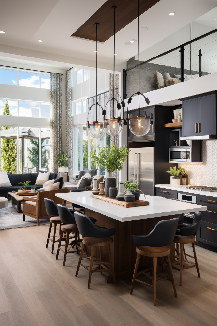Balancing Open Floor Plans: Easy Tips For Defined Living Spaces - Quiet ... pertaining to High Ceiling Interior Design