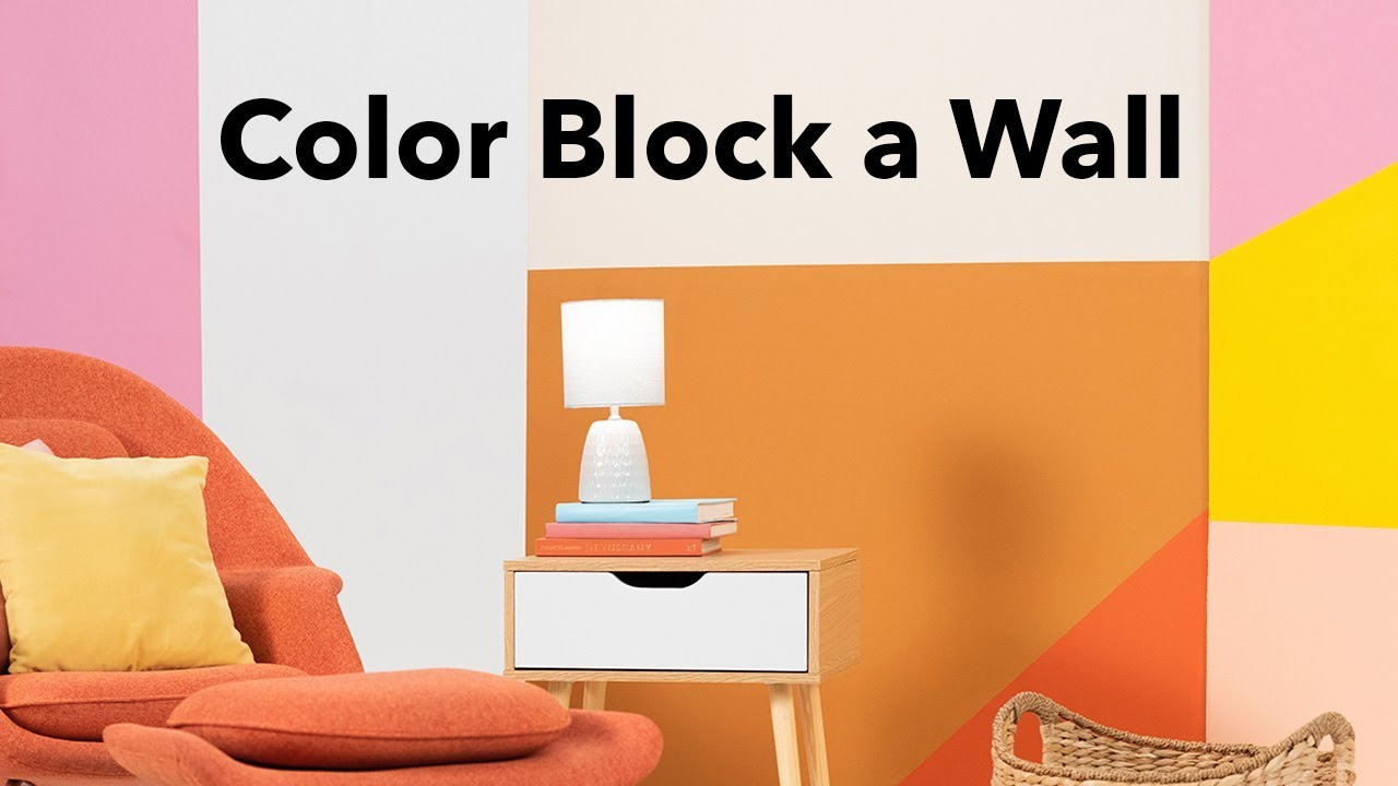 Color Blocking Wall Ideas pertaining to How to Use Color Blocking to Completely Transform Small Rooms Without Overwhelming the Space