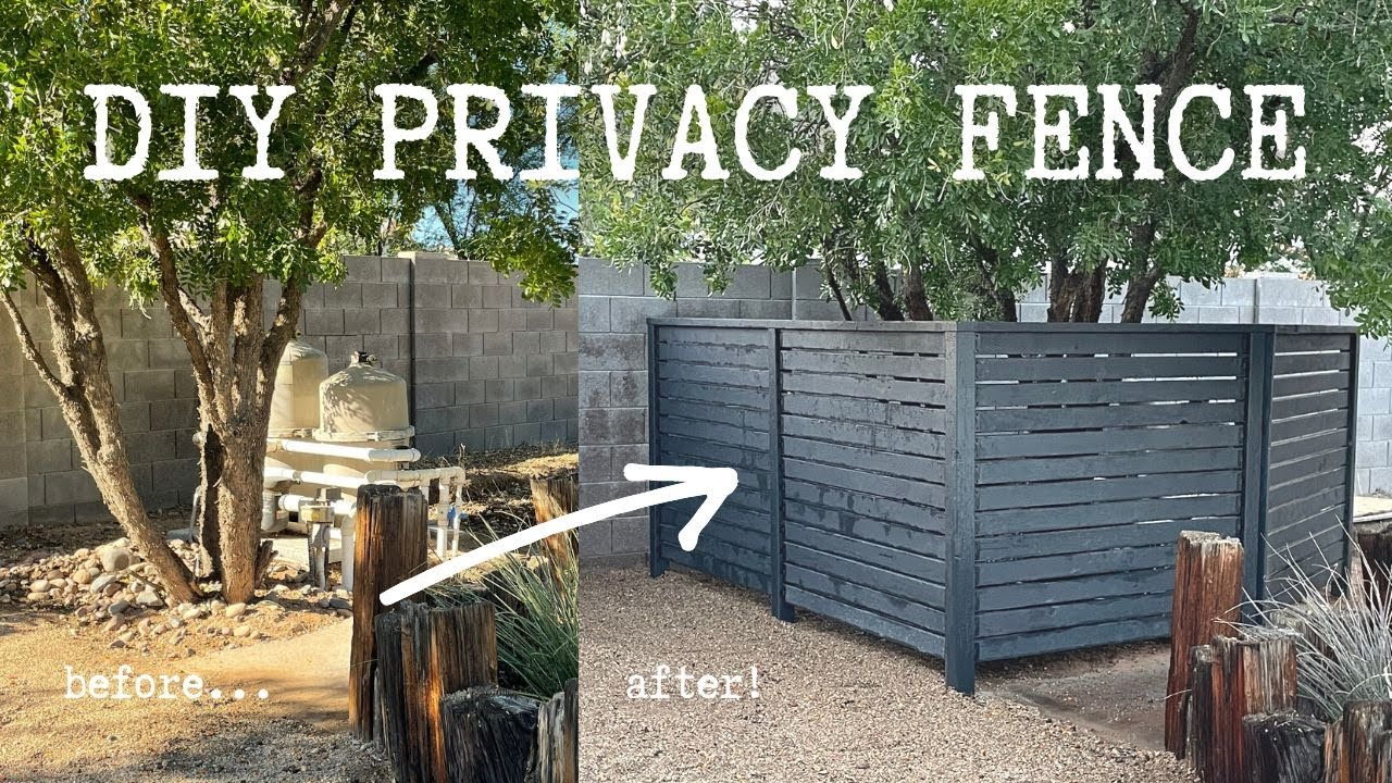 Diy Modern Privacy Fence - Youtube for Build Privacy Fence