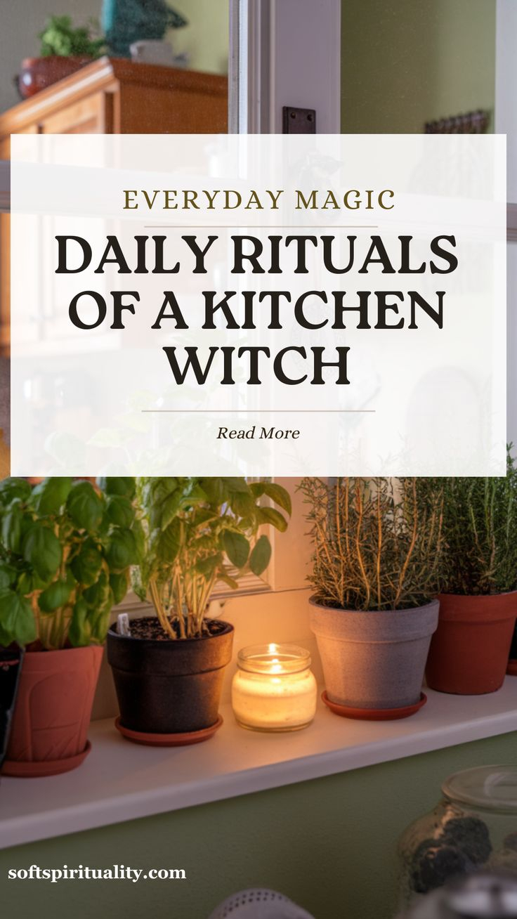 Kitchen Witch Daily Practices In 2025 | Kitchen Witch, Rituals, Witchy ... intended for Cabinet Organization Solutions