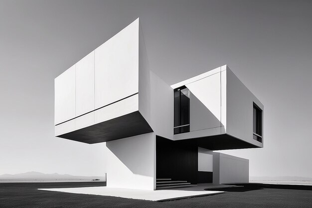 Minimalistic Modern Architecture In Monochrome | Premium Ai-Generated Image with How Monochrome Architecture Transforms Small Apartments Into Expansive Sanctuaries