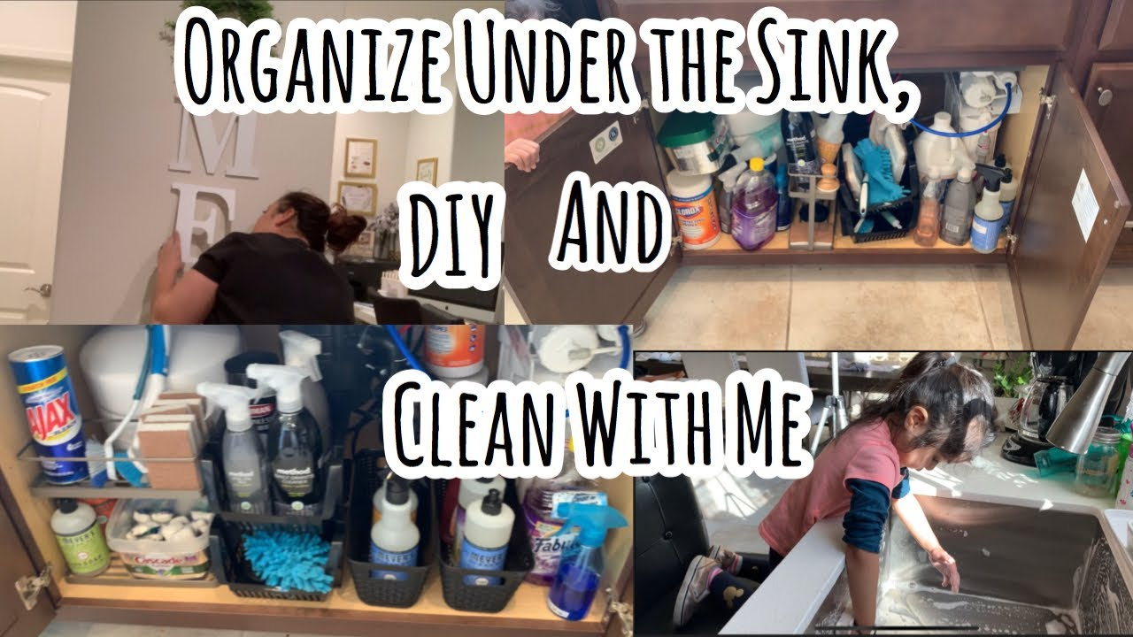 Organizing Under The Sink And Clean With Me! - Youtube regarding What Years of Interviewing Professional Cleaners Taught Me About Organizing the Under Sink Cabinet