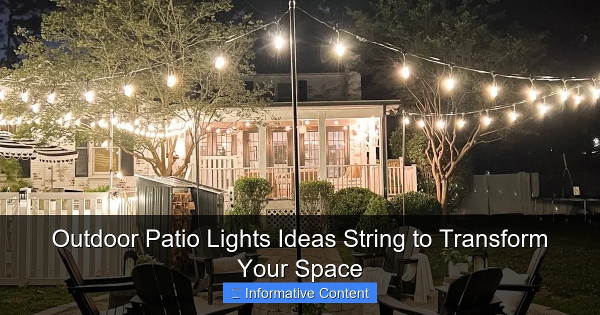 Outdoor Patio Lights Ideas String To Transform Your Space ... with The Complete Guide to Choosing the Right Outdoor Lights for Your Patio