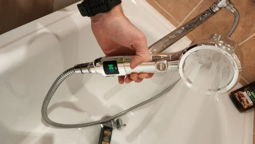 Smart Shower Head - Smart Shower With Water Temperature Led Display ... in Smart Shower Head Water Saving