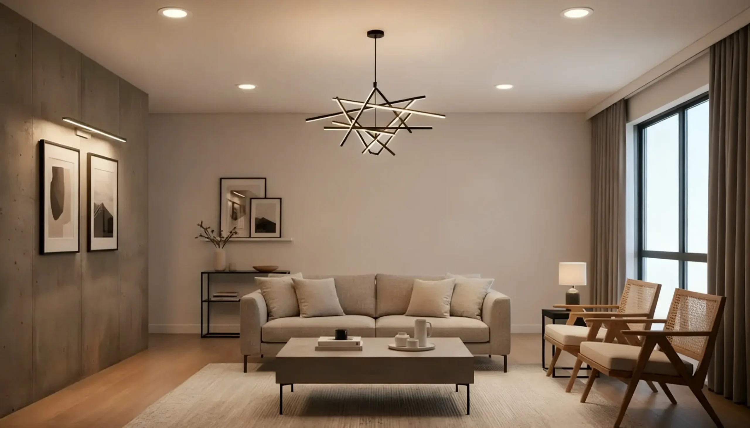 The Professional Way To Layer Lighting In Your Living Room - Upshine ... in How layered lighting changes the way we experience our living spaces