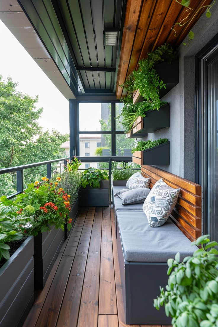 How to transform a tiny apartment balcony into a lush green oasis this year