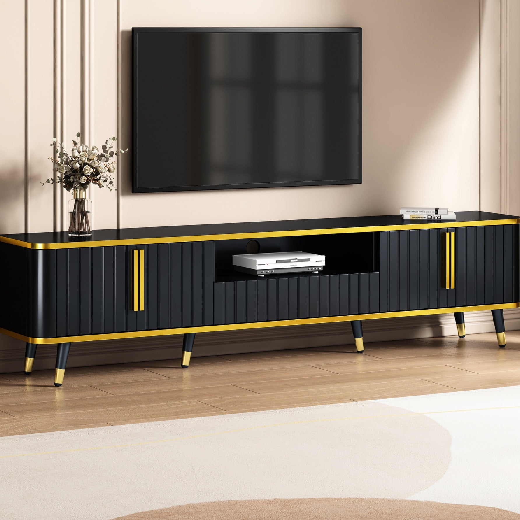 Tv Stand For Large Tvs | Cable Management | Stable And Durable ... with Tv Stand Selection Guide