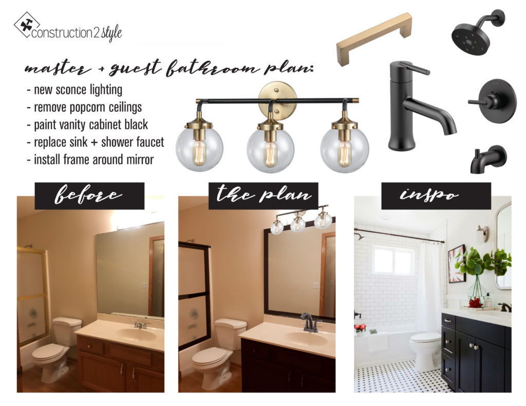 Updating Our First Home | Guest Bathroom Refresh | Construction2Style with regard to Powder Room Makeover
