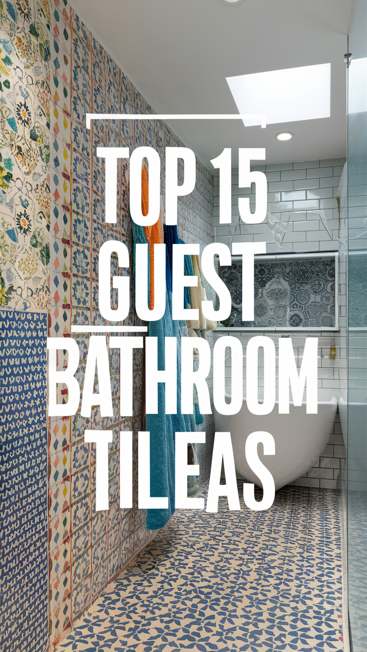 What Are The Top Guest Bathroom Tile Ideas For A Stylish Update ... for Powder Room Makeover