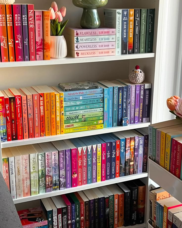 Zo’s Books 🧸🧺🏹🍂 On Instagram: "Lil Bookshelf Tour 🫶🏻💓🏹🌿 Qotd: How Do ... intended for How to Arrange Your Books by Height and Color for a Calm Mindful Living Space