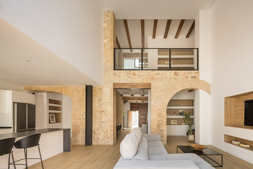 Jsj Arquitectos Revives Century-Old Stone Home In Spain pertaining to Bush Hammered Concrete Texture