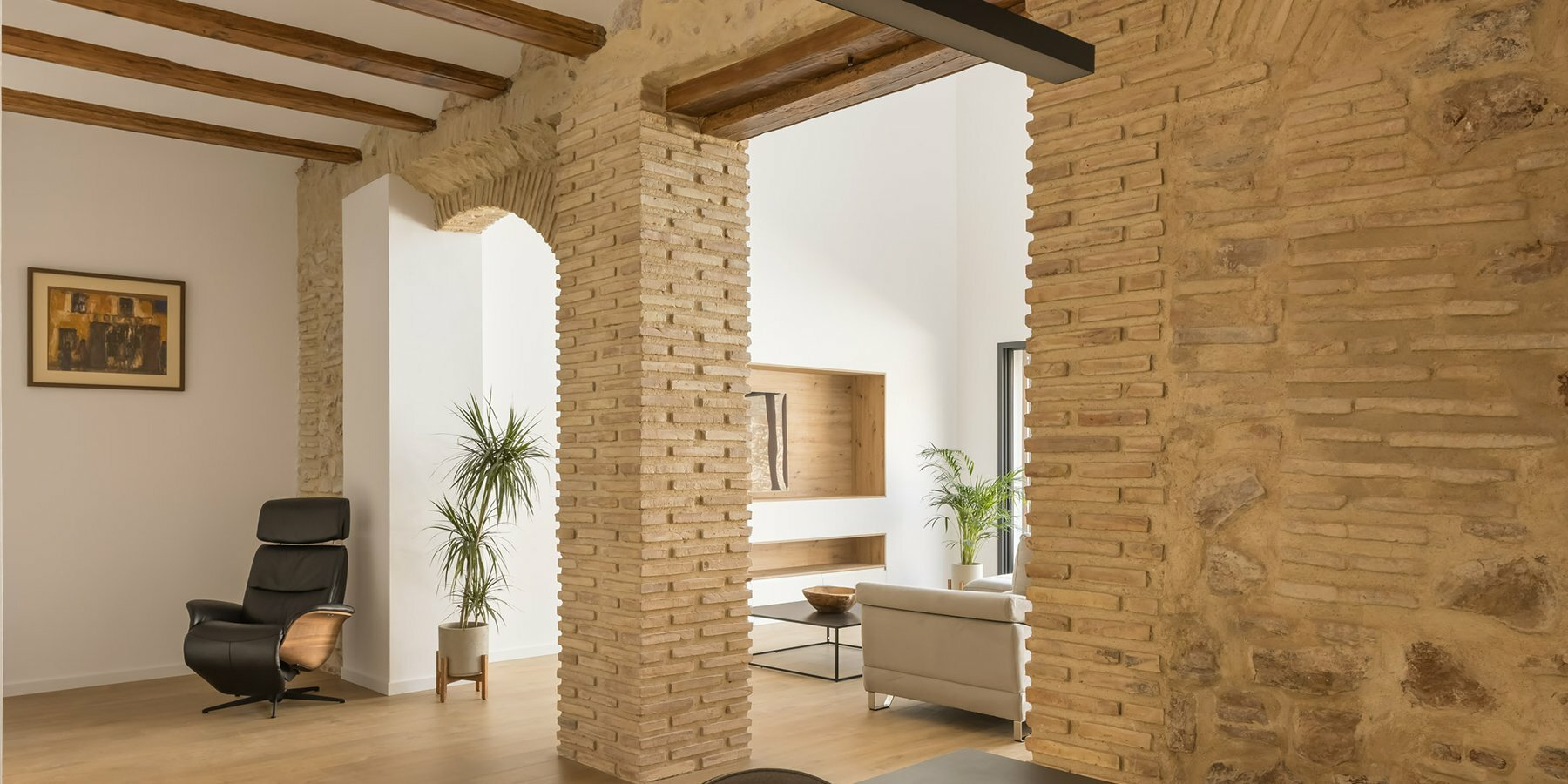 Jsj Arquitectos Revives Century-Old Stone Home In Spain with How a century old stone finishing technique reinvented modern architecture