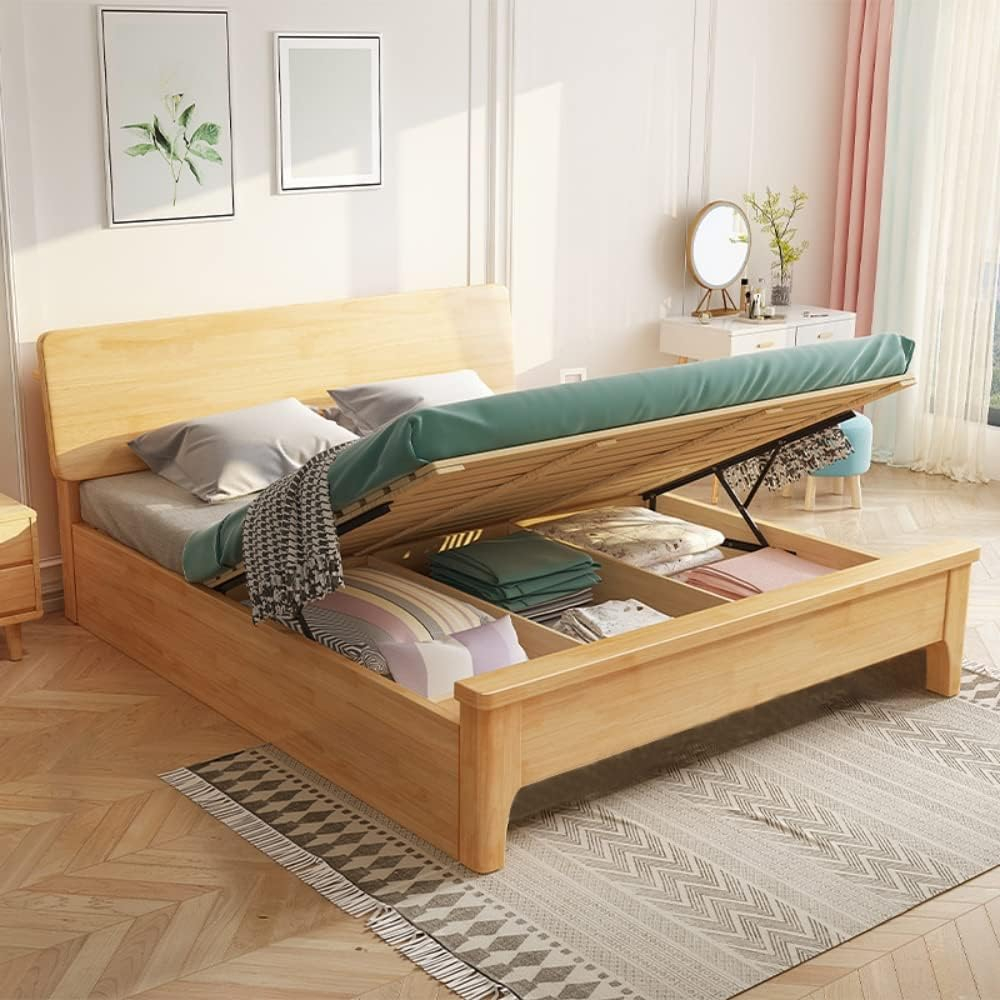Standard Wood Bed Frame At Ryan Knight Blog throughout Soft Fabric or Solid Timber Which Bed Frame Truly Fits Your Lifestyle