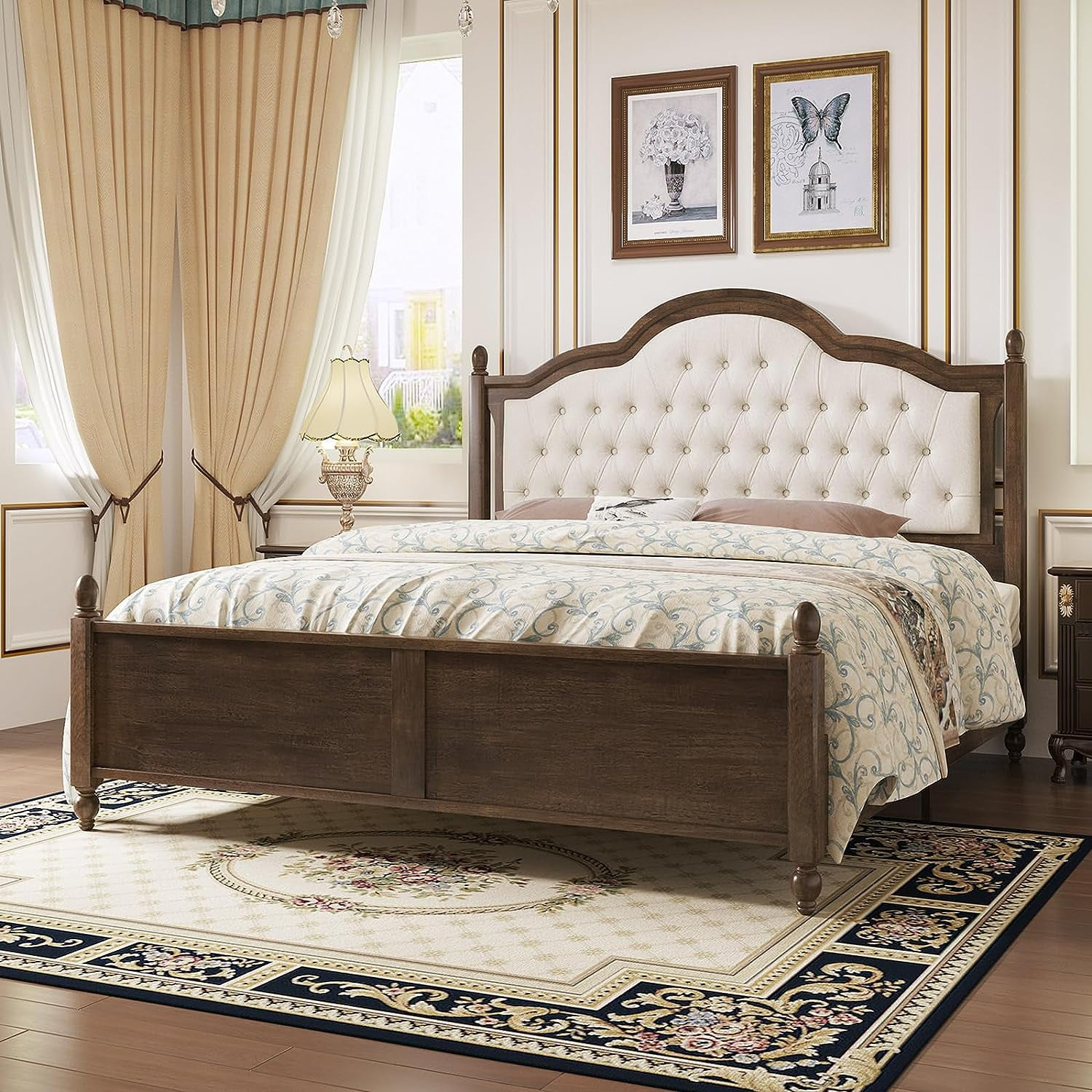 Wooden And Upholstered Beds: Timeless Elegance And Modern Comfort For ... pertaining to Soft Fabric or Solid Timber Which Bed Frame Truly Fits Your Lifestyle